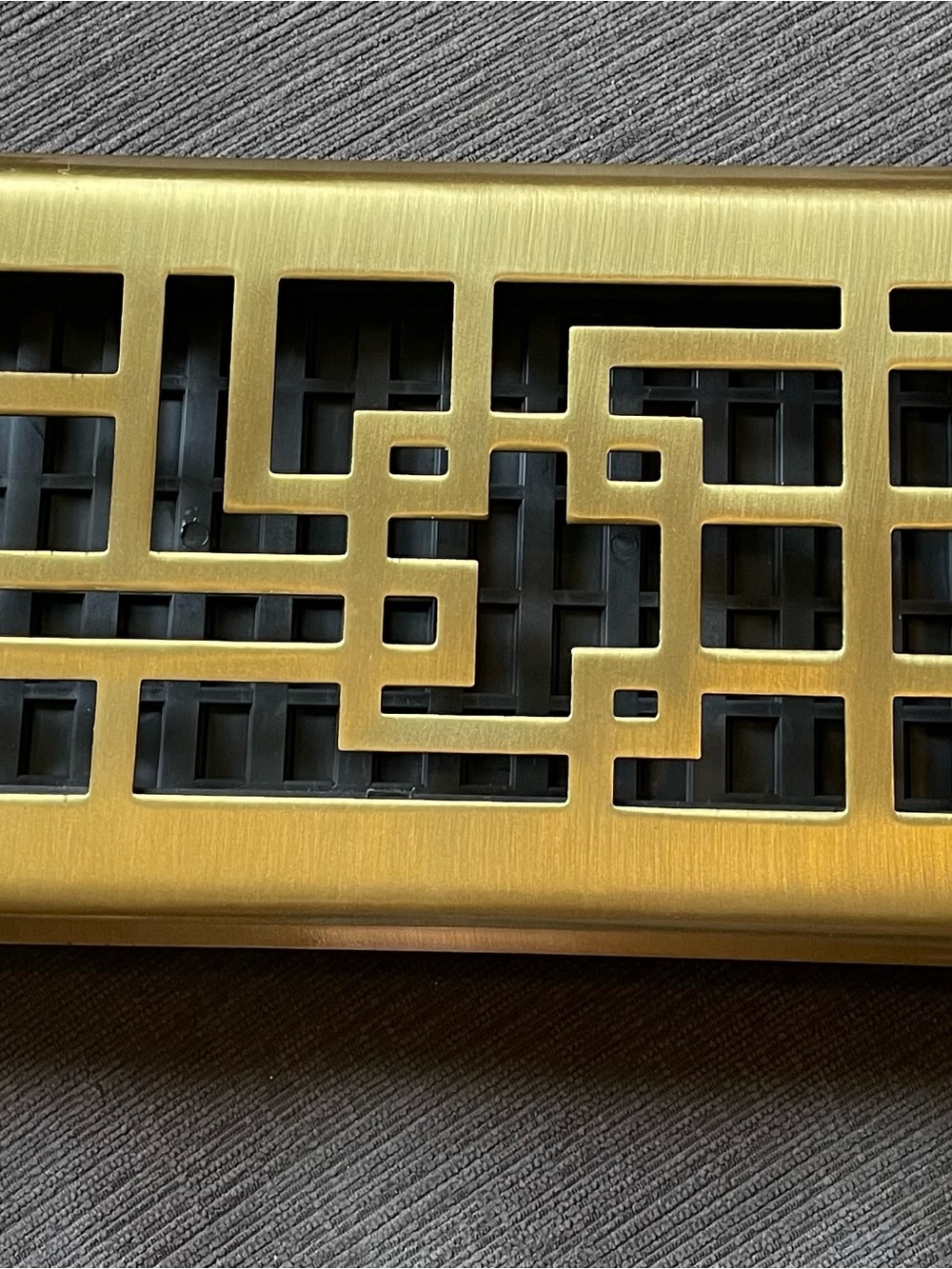 Brushed Brass Geometric Vent Cover